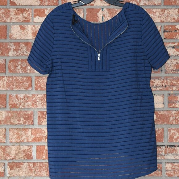 J. Crew Navy Blue Top - Picture 2 of 3
